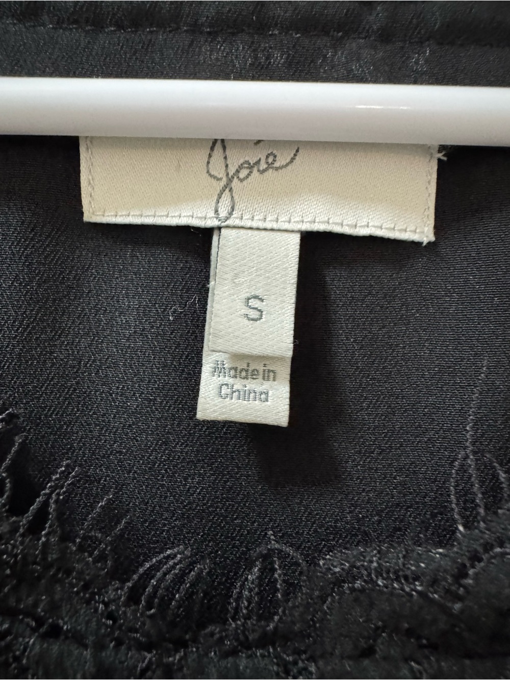 Joie Black Susina Lace Sheath Dress Size S Short Sleeve - Picture 5 of 12